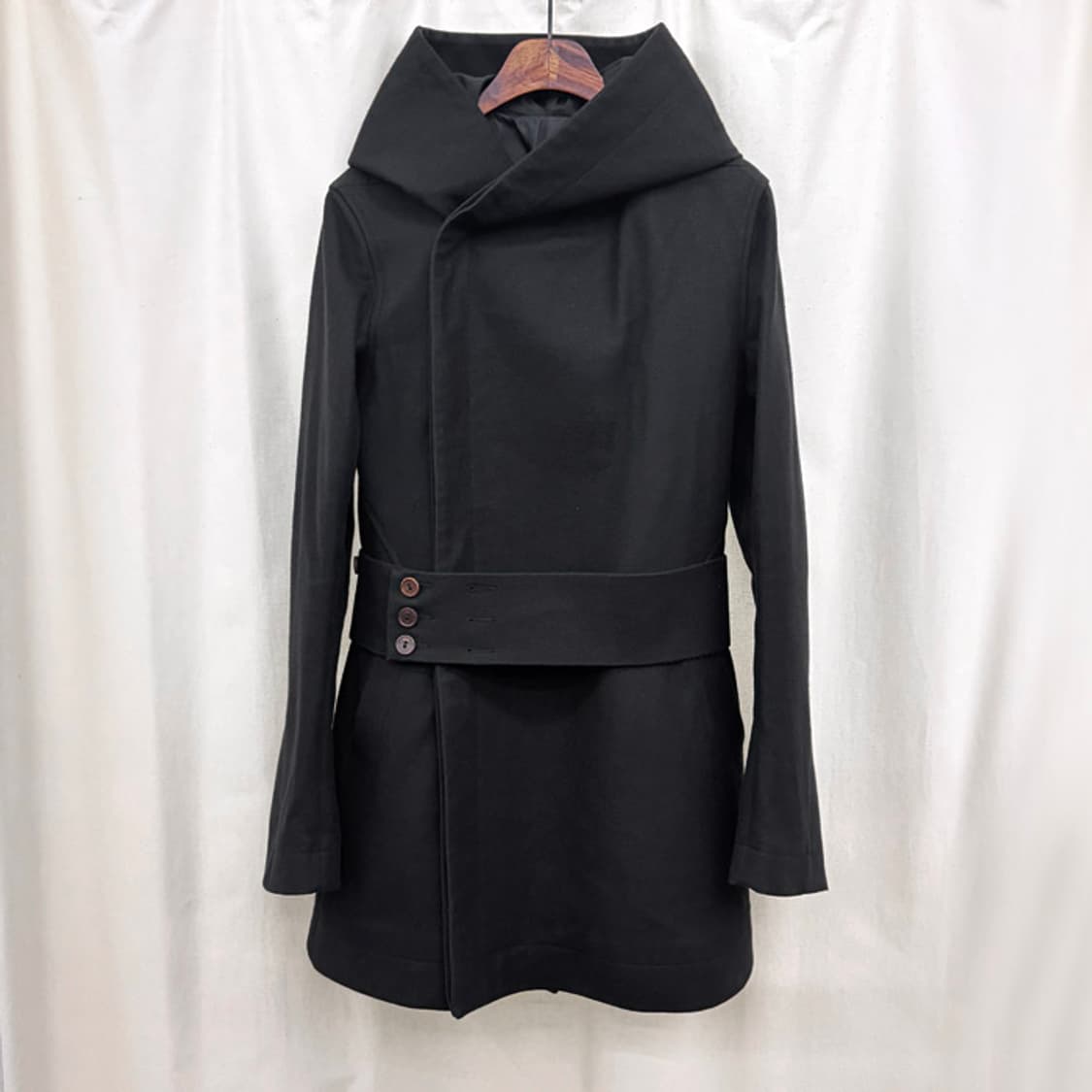 릭오웬스 후드 울 코트 상품이미지2