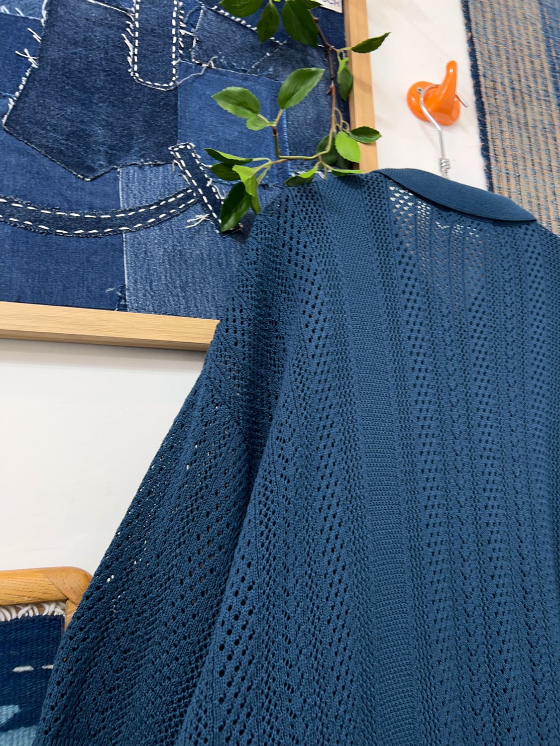 RAGEBLUE  Open Knit Half-Sleeve Shirt 상품이미지7