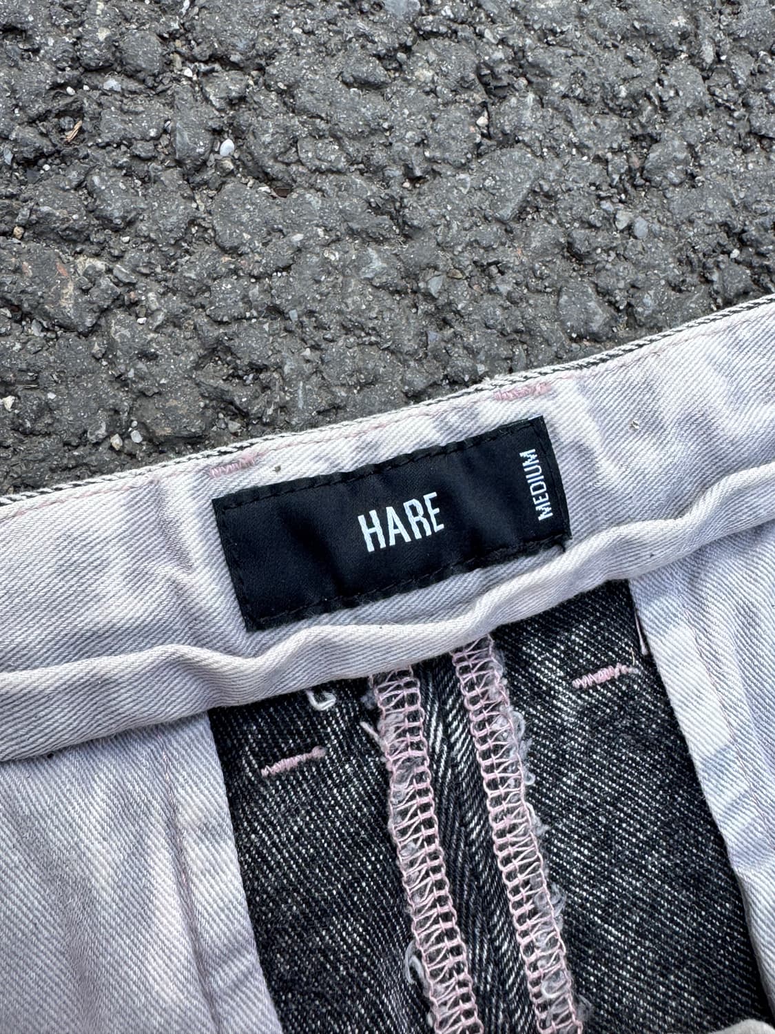 HARE 하레 스톤워싱 와이드 데님팬츠 상품이미지3