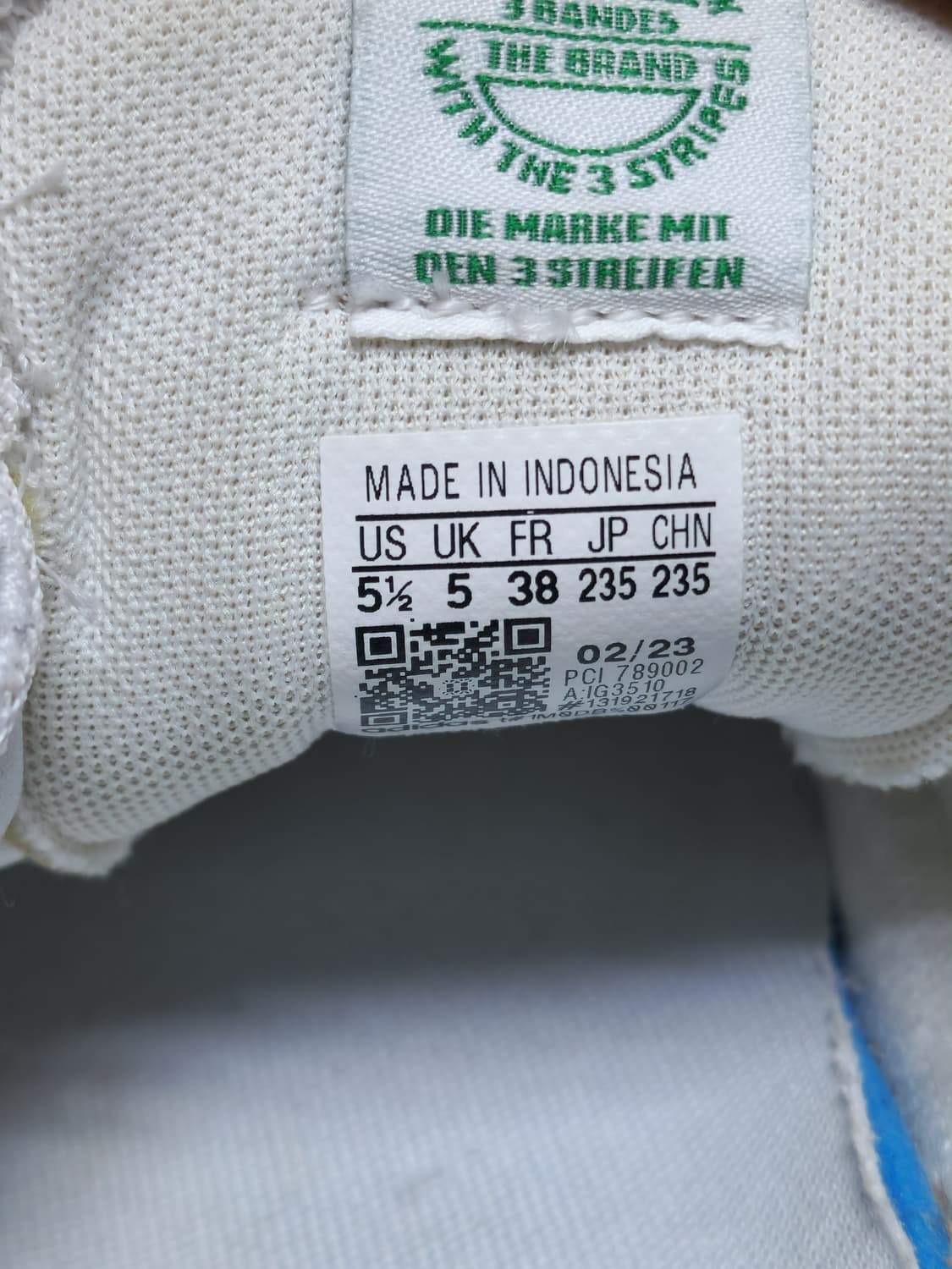 아디다스 Adicourt 흰/녹 스니커즈 235mm 상품이미지4