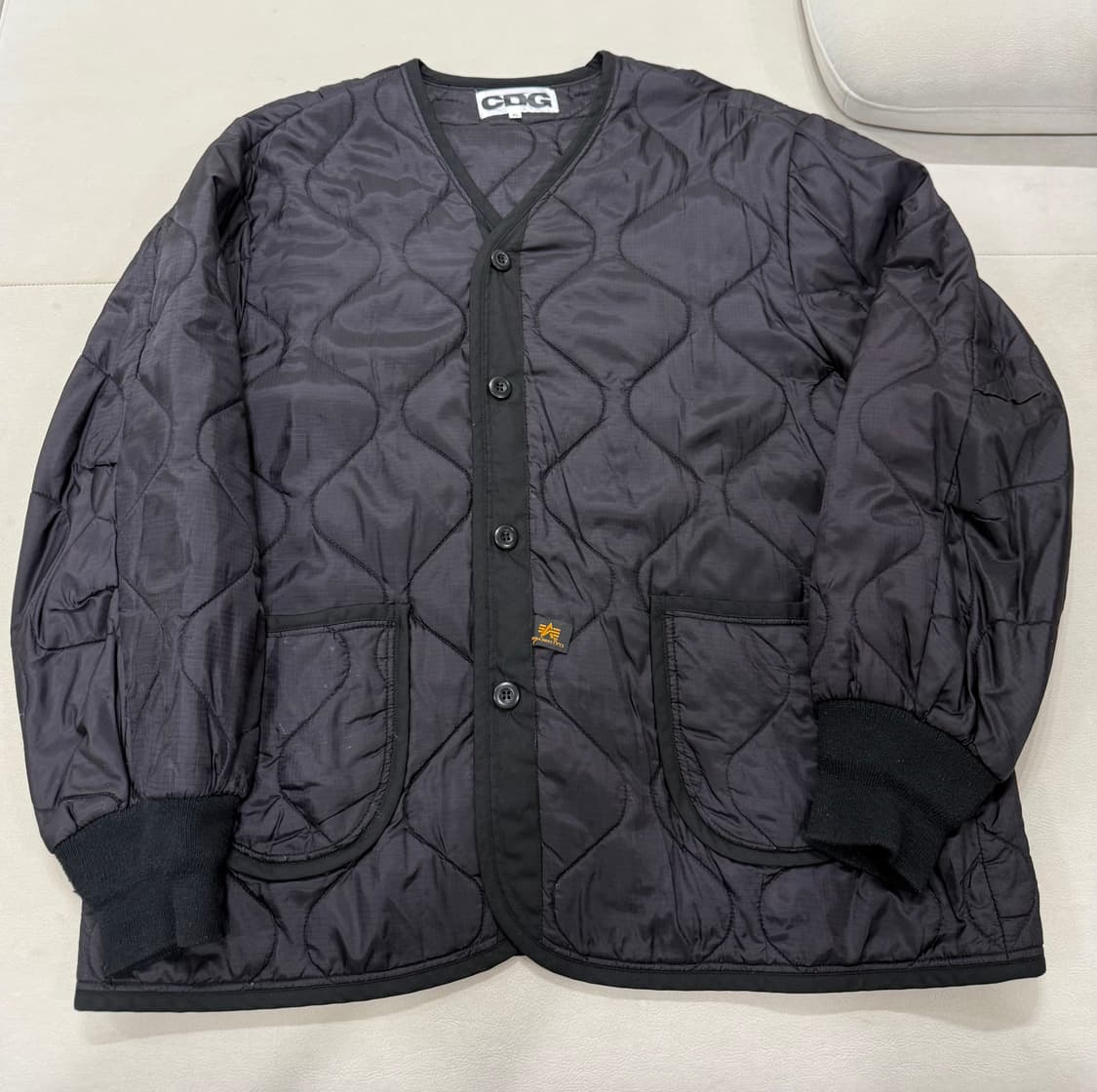 CDG 알파인터스트리 라이너 자켓 블랙 XL 상품이미지2