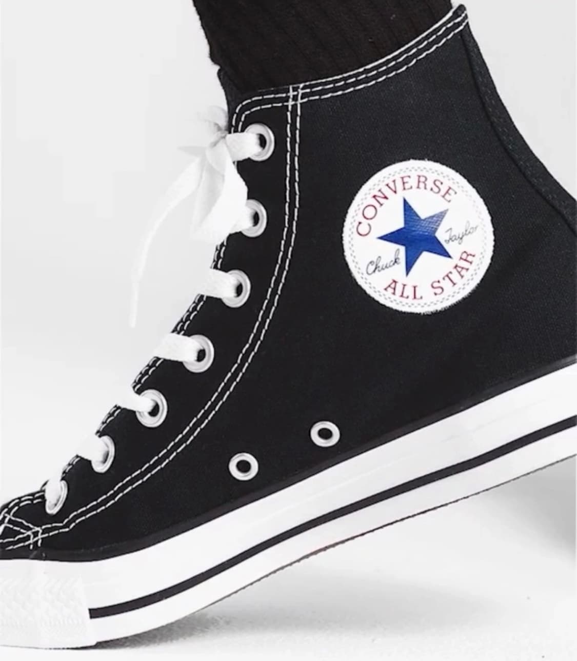 converse)하이 블랙 220사이즈(새상품) 상품이미지1