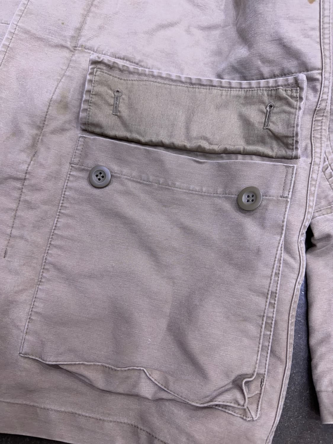 올세인츠 밀리터리 후드 야상 필드자켓 베이지 S 상품이미지6