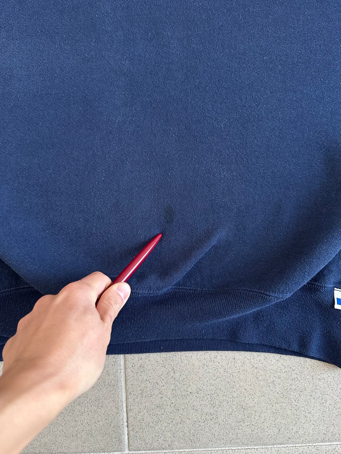 90s 빈티지 러셀 스웻셔츠 네이비 XL USA 상품이미지7