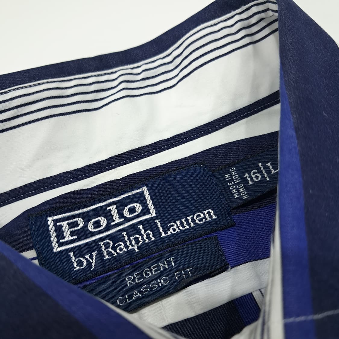 CL419 L 폴로 00s 홍콩판 올드스쿨 코튼 스트라이프 셔츠 남방 상품이미지4