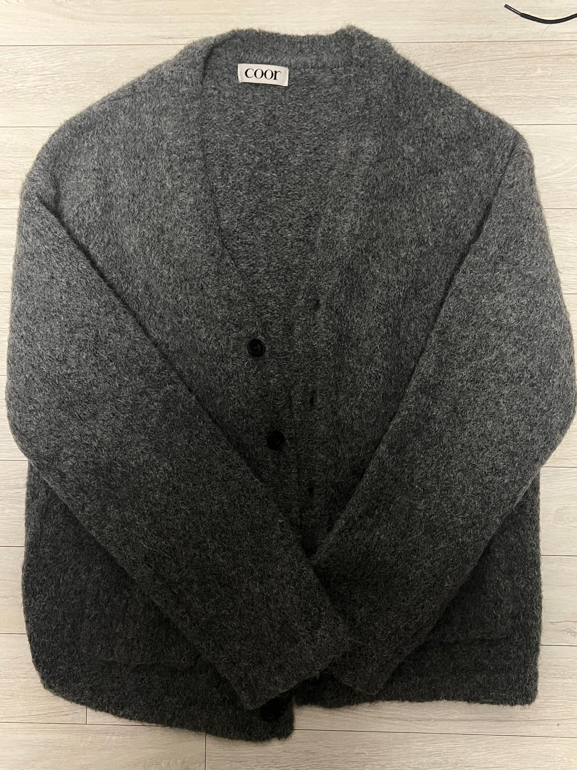 쿠어 헤어리 알파카 가디건 L사이즈 상품이미지2