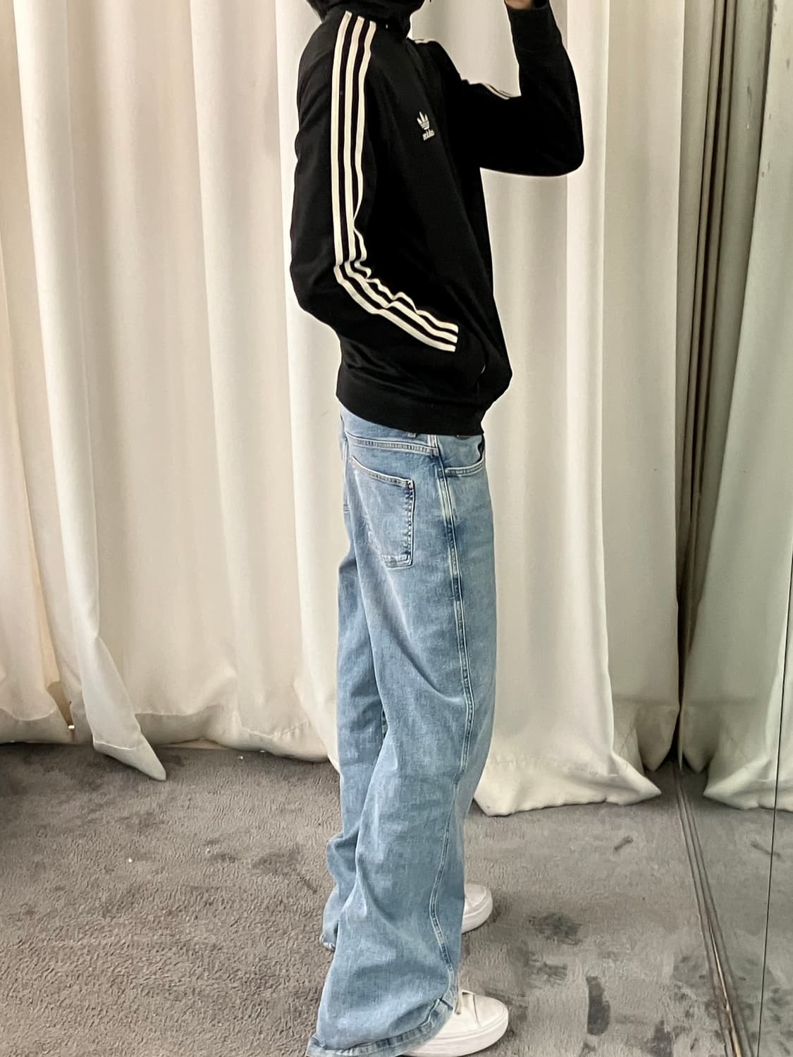 아디다스 블랙 파이어버드 트랙탑 져지 100 상품이미지8