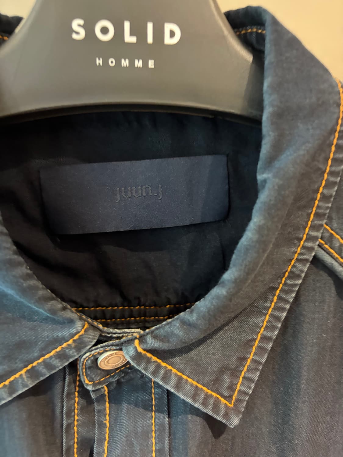 준지 25SS 코튼 데님라이크 반팔 셔츠 50 (준지 옷걸이 증정) 상품이미지4