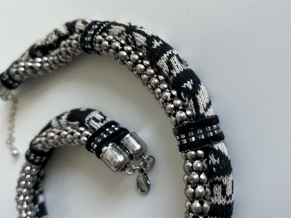 노르딕 니트 목걸이 상품이미지1