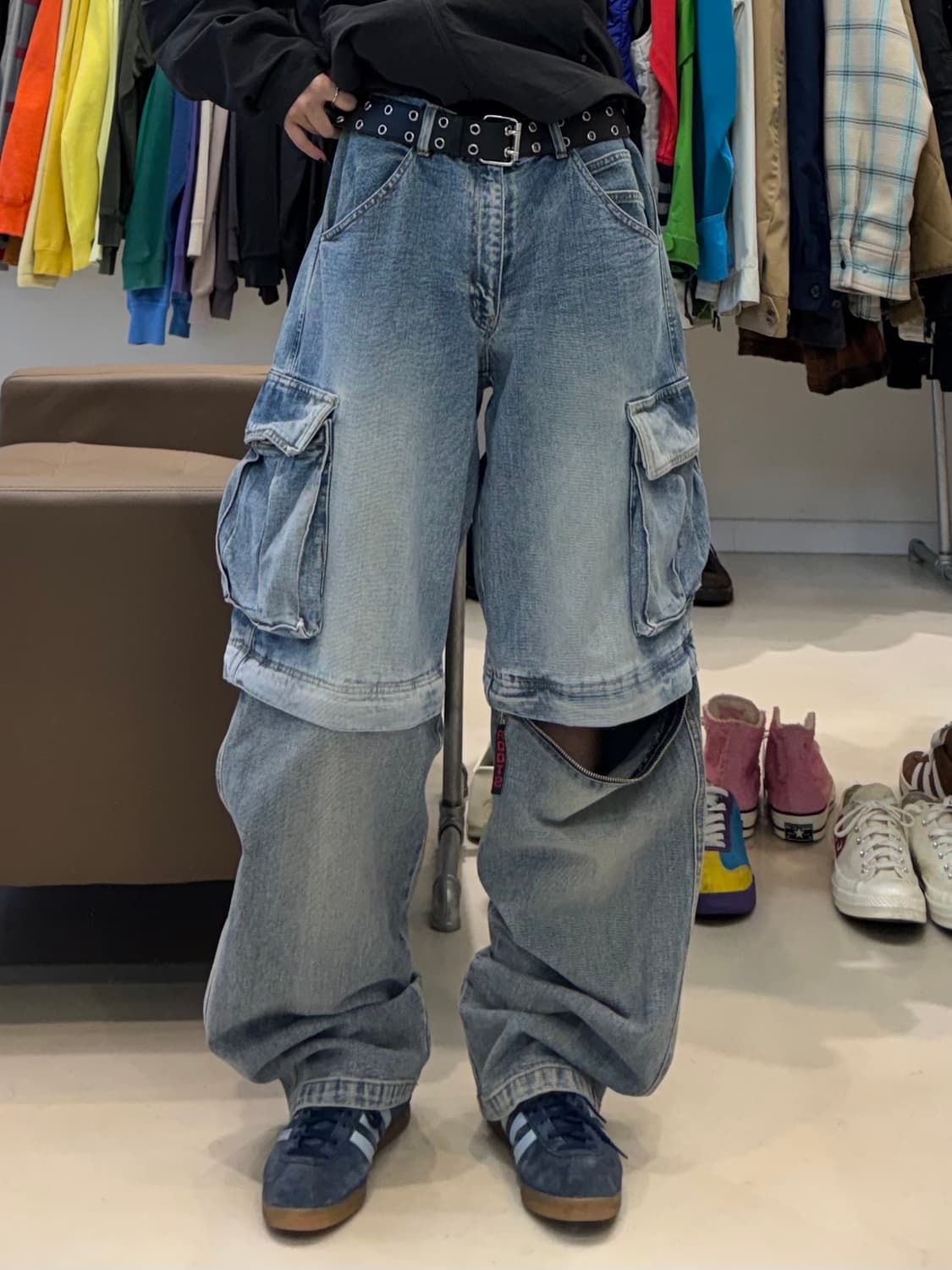 루츠 컨버터블 데님 카고팬츠 상품이미지6