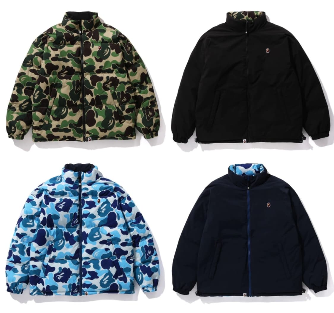 베이프 리버시블 카모 다운 패딩 검녹 2XL 상품이미지1