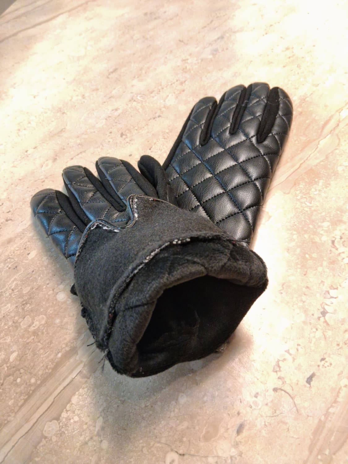 퀼팅 레더 여성용 장갑 (새상품) 상품이미지7