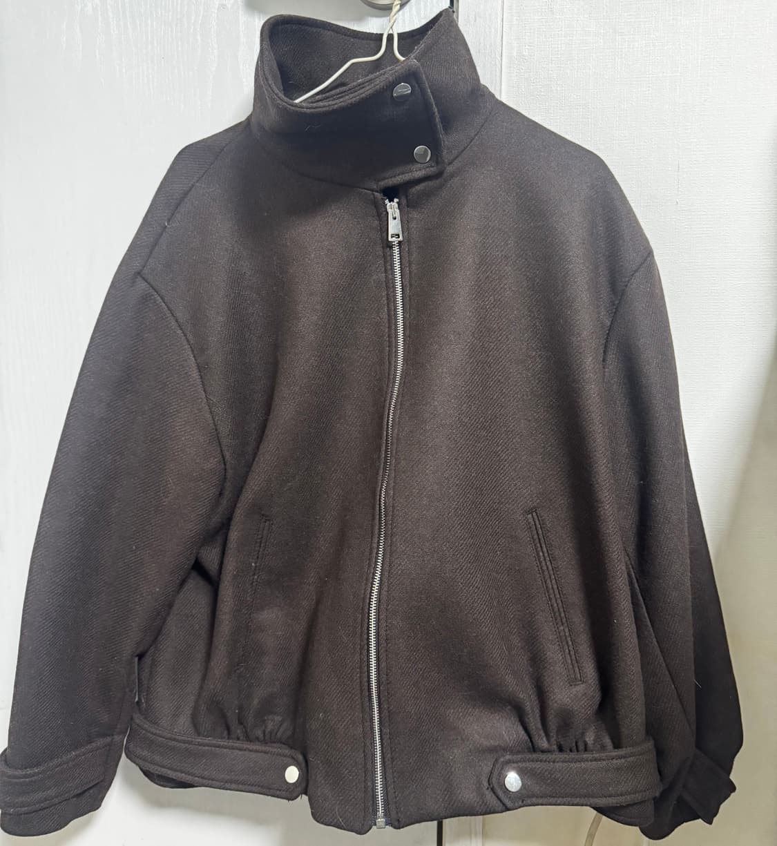 자라 하이넥 울 봄버자켓 상품이미지1