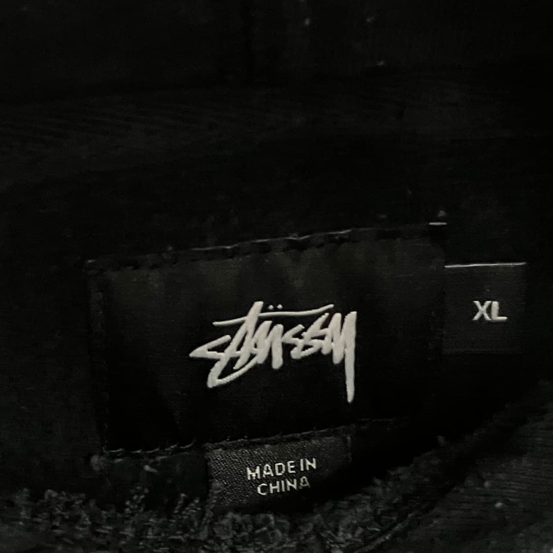 스투시 블랙 베이직 로고 후드티 XL 상품이미지3