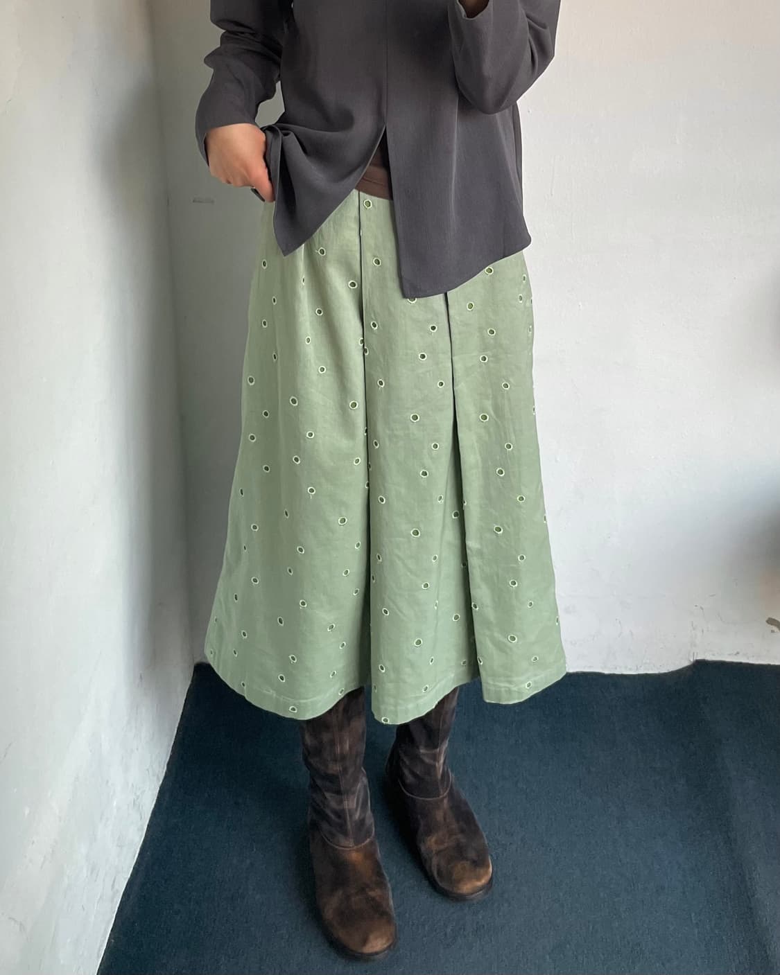 Dot pattern skirt 상품이미지5
