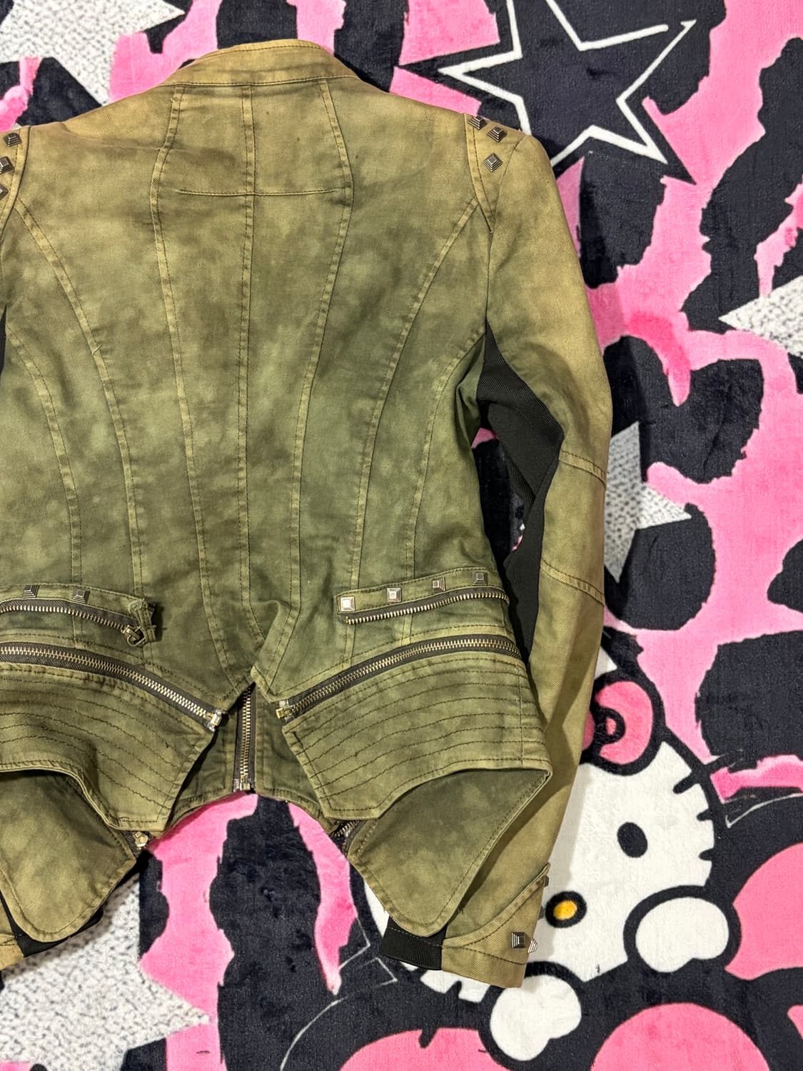 v-kei Grunge stud Rider jacket 상품이미지9