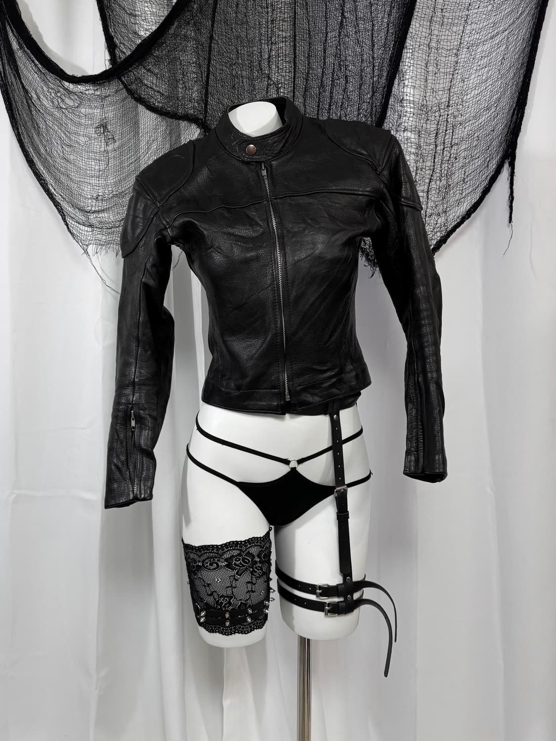 biker crop jacket 상품이미지2