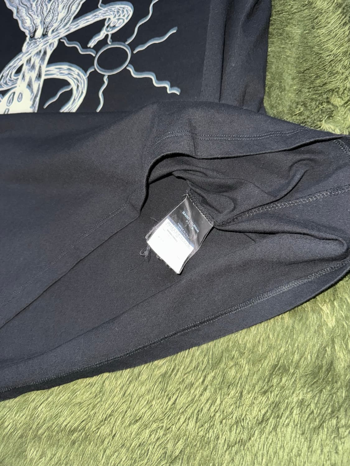 [L] Saint Laurent 생로랑 14ss 그래픽 티셔츠 블랙 상품이미지6
