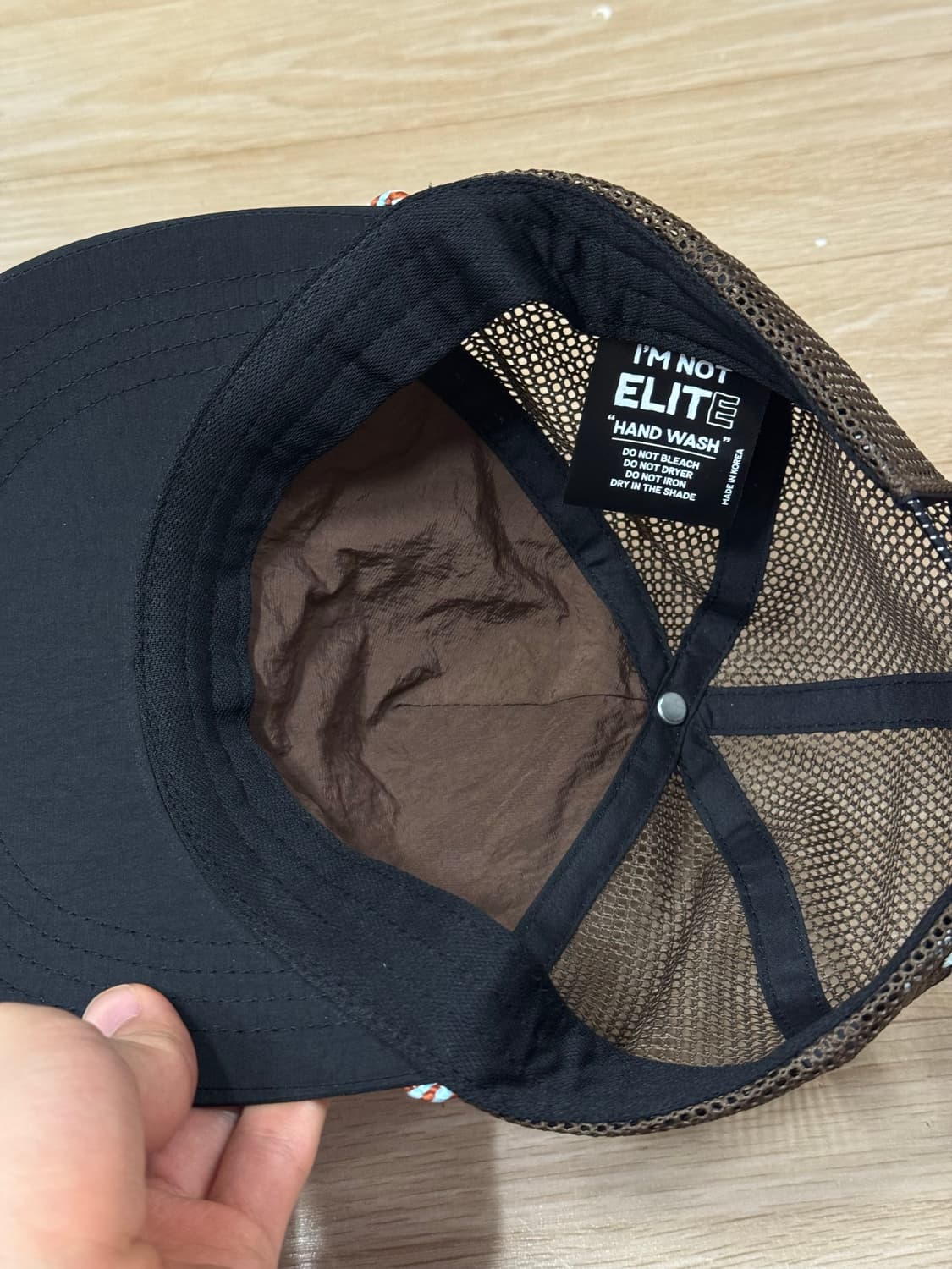 I'M NOT ELITE 러닝 모자 브라운 상품이미지3