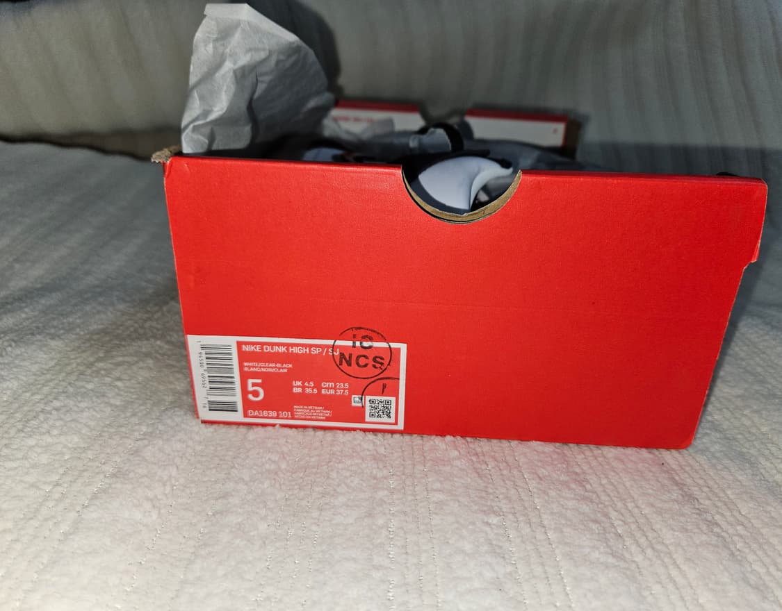 나이키 x 슬램잼 덩크 하이 SP 클리어 블랙 235 상품이미지5