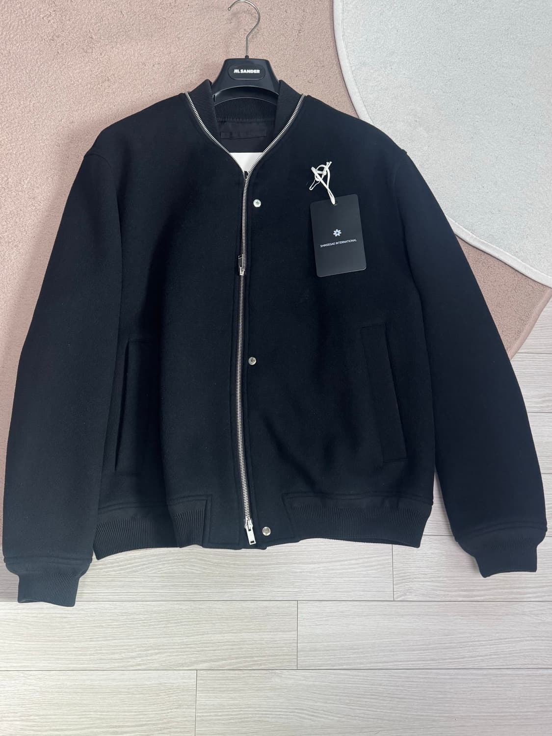 질샌더 울 개버딘 봄버 자켓 48 상품이미지3