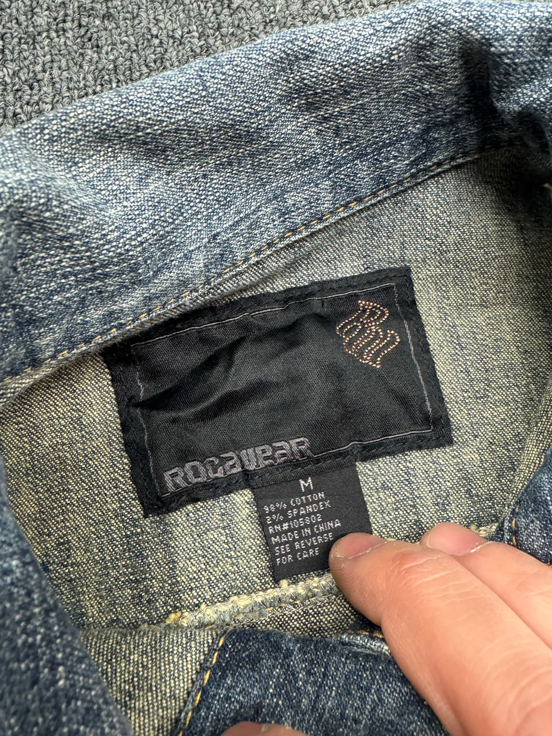 로카웨어 빈티지 여성 y2k 자수 데님자켓 상품이미지4