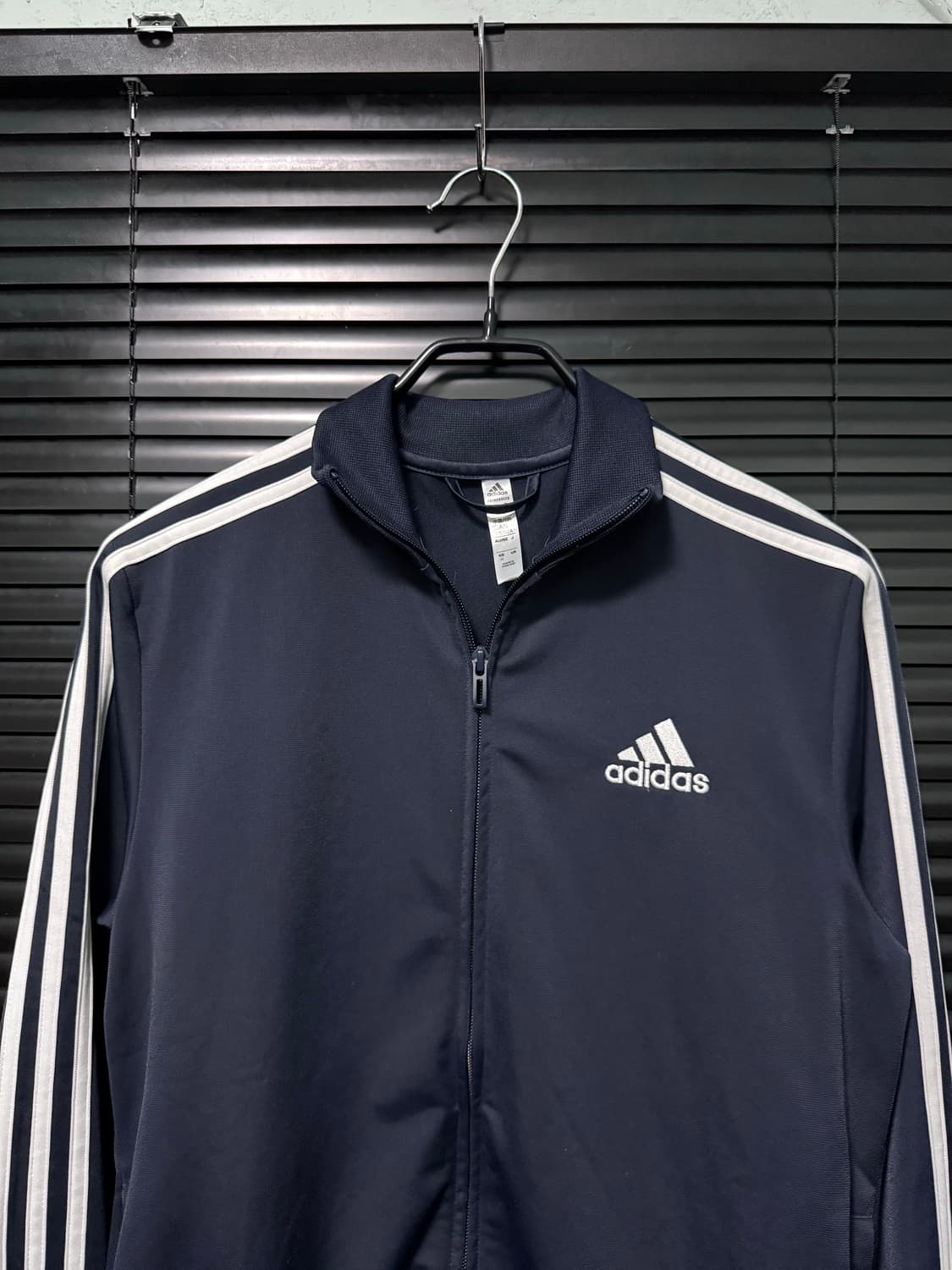 아디다스 네이비 남색 져지 저지 집업 트랙탑 M 95 삼선 트레이닝 런닝 상품이미지4