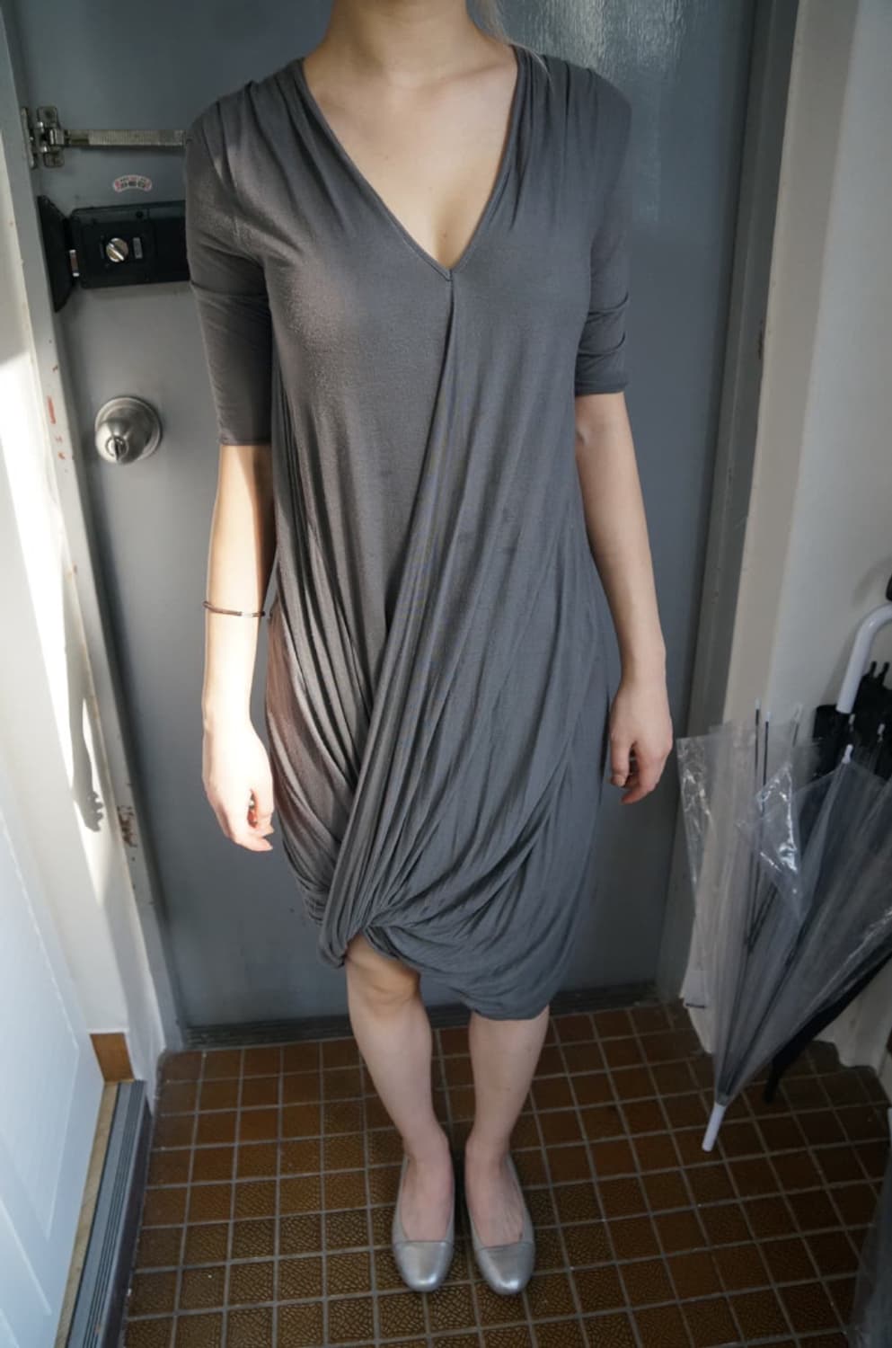 헬무트랭 드레이프 원피스 상품이미지2