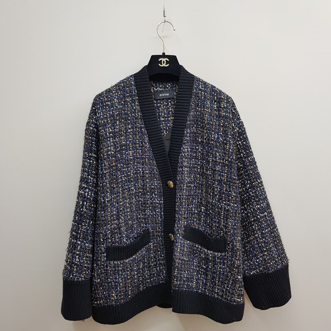 한섬 시스템 2023 트위드 자켓 88-98-165사이즈 상품이미지1