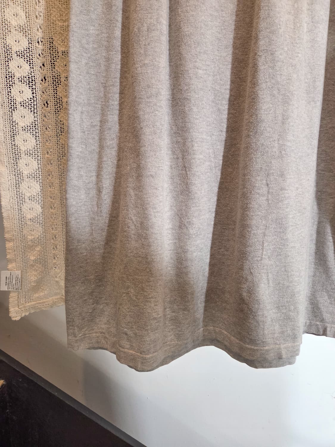 그레이 반팔 니트 원피스 상품이미지3