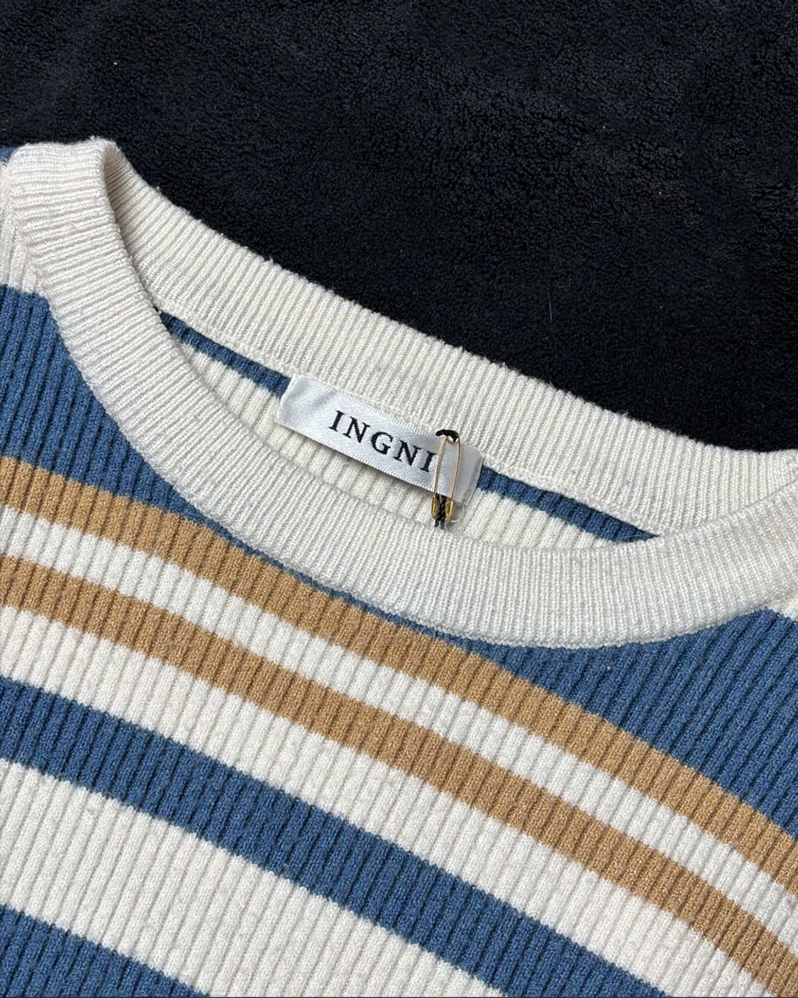일본빈티지 INGNI 스트라이프 긴팔티셔츠 상품이미지3