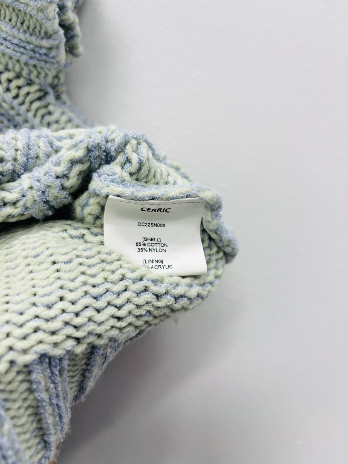 CERRIC(세릭) 케이블 칼라 반팔 니트 상품이미지4