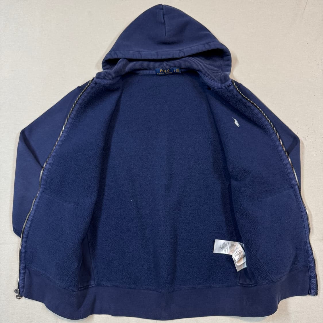 S) 폴로 랄프로렌 써멀 후드집업 네이비 상품이미지5