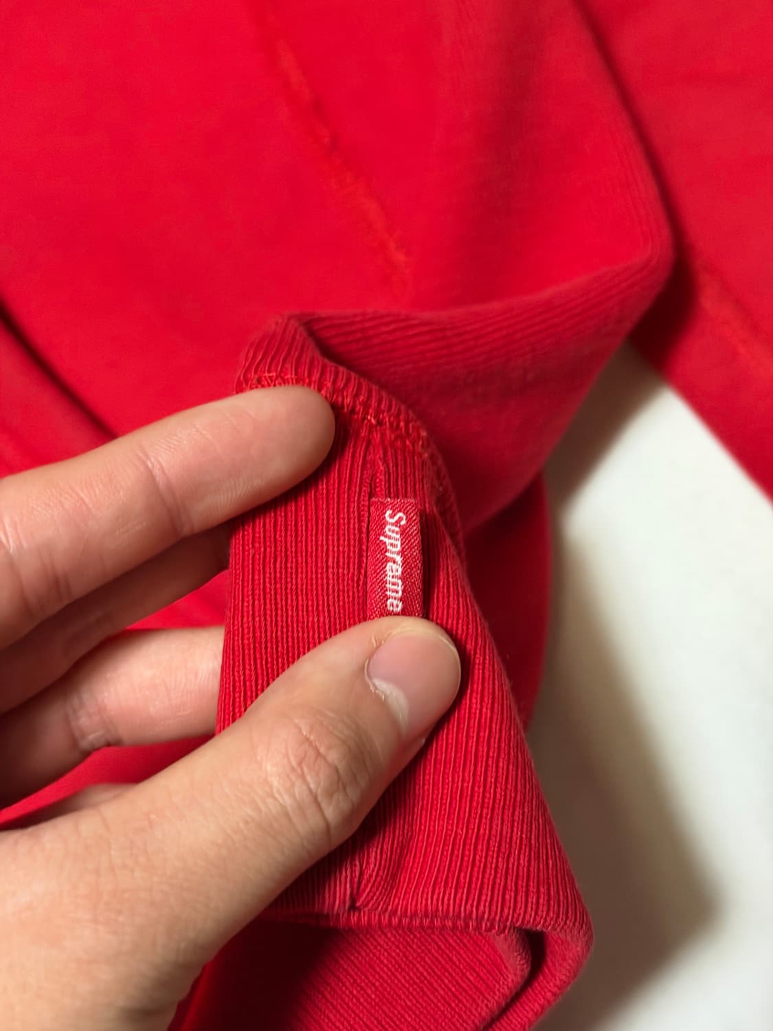 슈프림 박스로고 후드티 레드 레드 상품이미지3