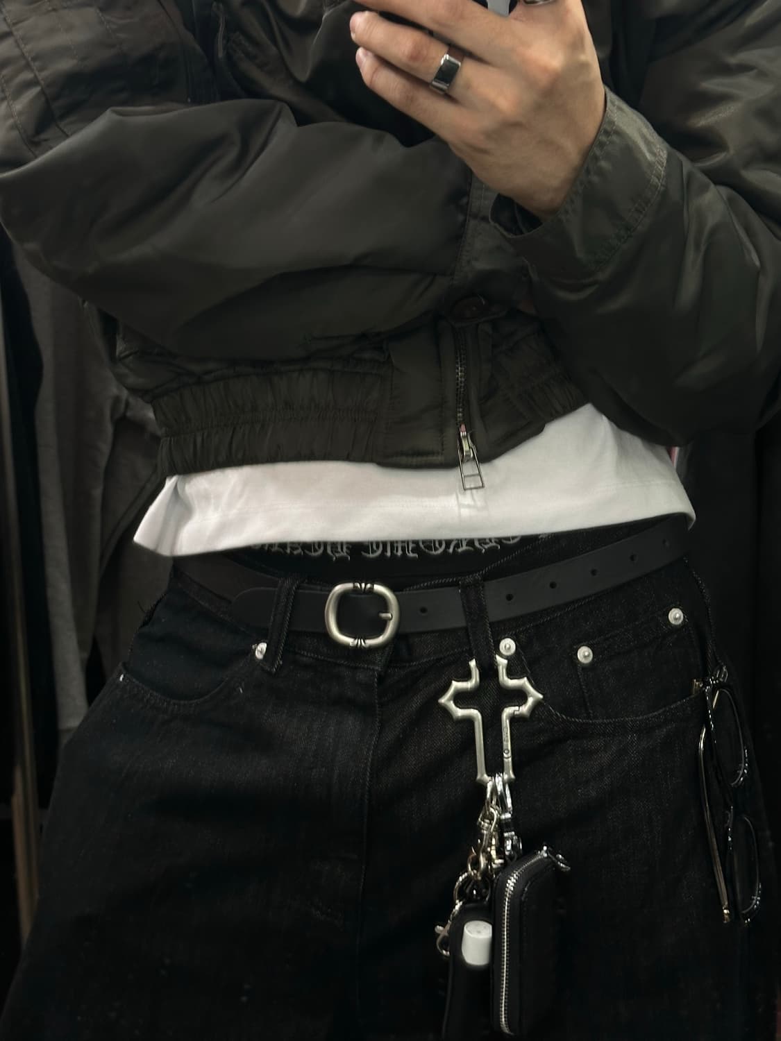 Ch flame belt - 크롬 불꽃 벨트 상품이미지3