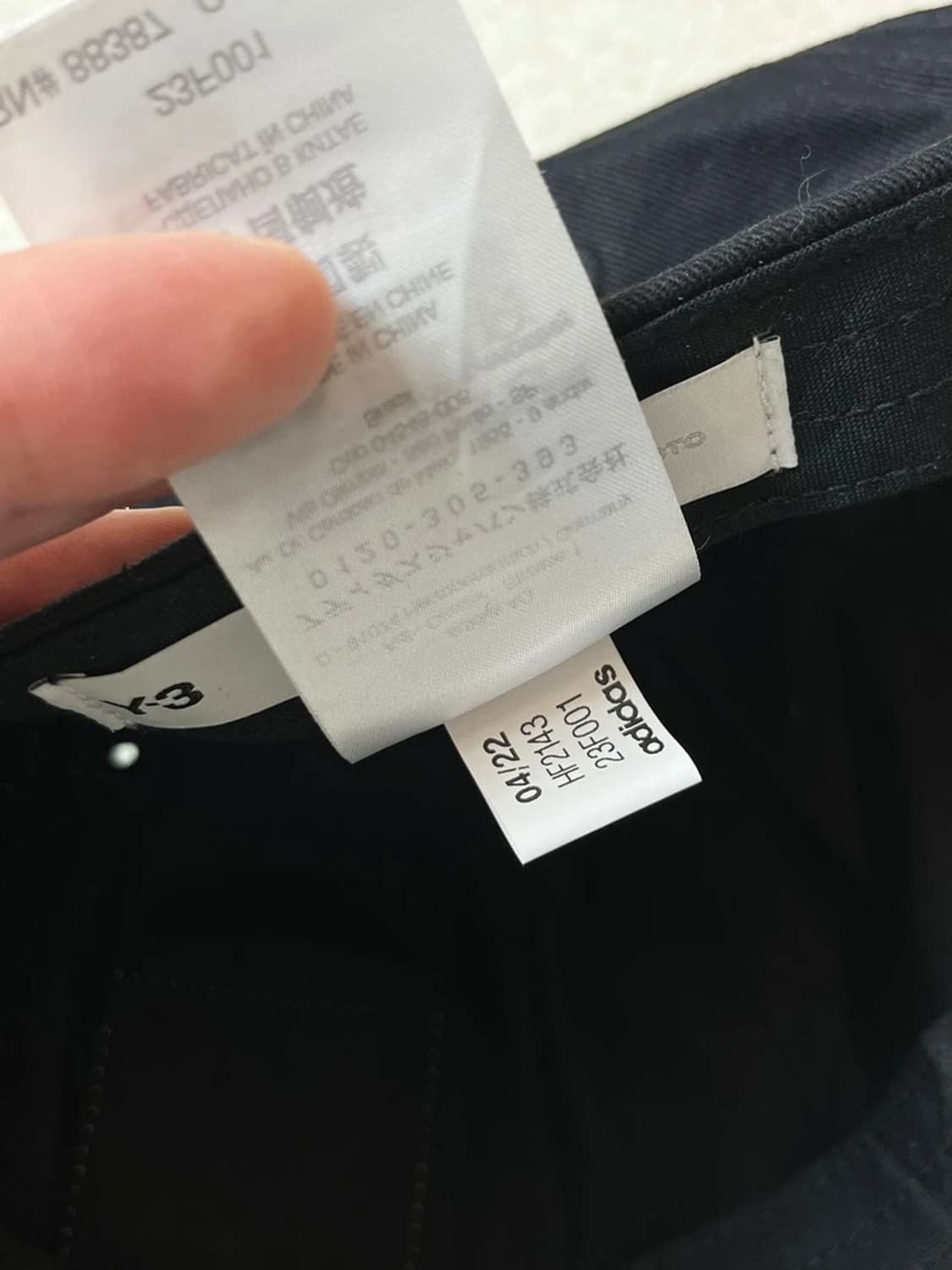 요지야마모토 Y-3 스퀘어 라벨 볼캡 A1705 상품이미지8