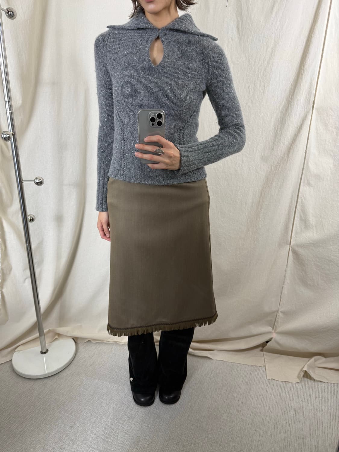 Express 세일러 카라 니트 탑 상품이미지3