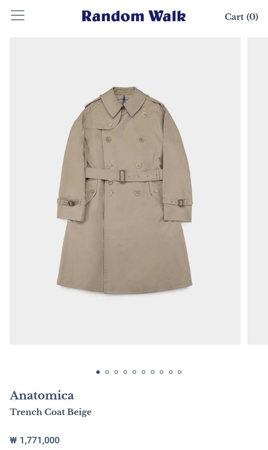 아나토미카 트렌치 코트 48 상품이미지1