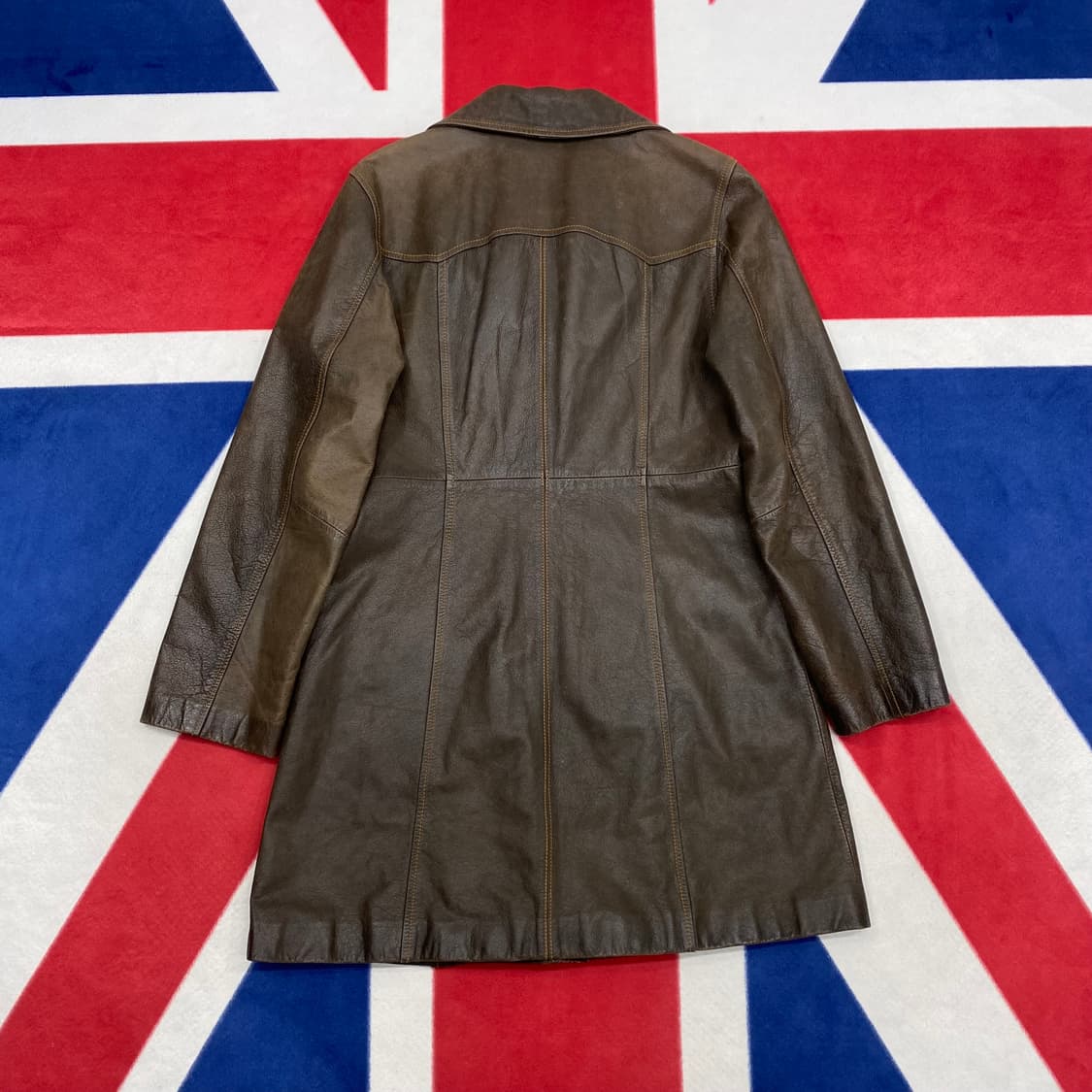 빈티지 소가죽 자켓 실측 여성 55 상품이미지6