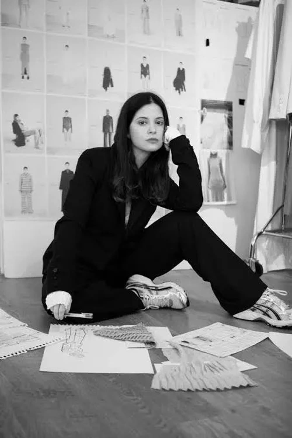 (디자이너 : 소냐 카라스코) 버튼 데님 플레어 롱 스커트 상품이미지2