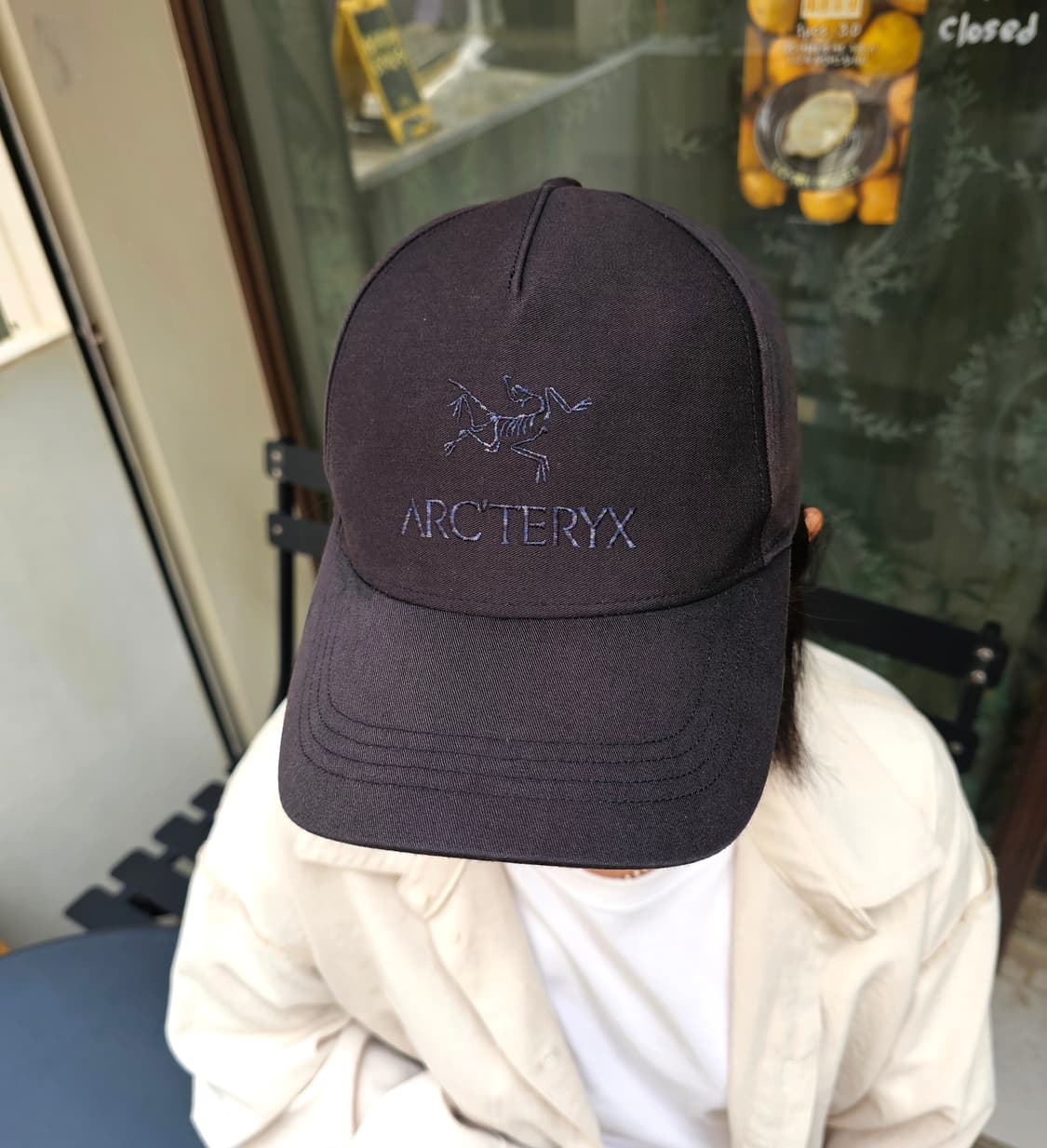 Arcteryx 블랙 Bird Word Cap 상품이미지3