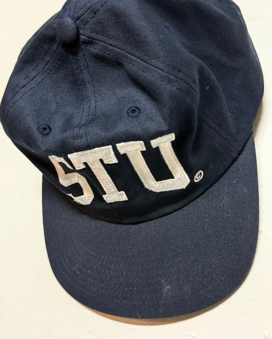 스투시 재팬 STU 아치 스트랩백 캡 네이비 OS 상품이미지2