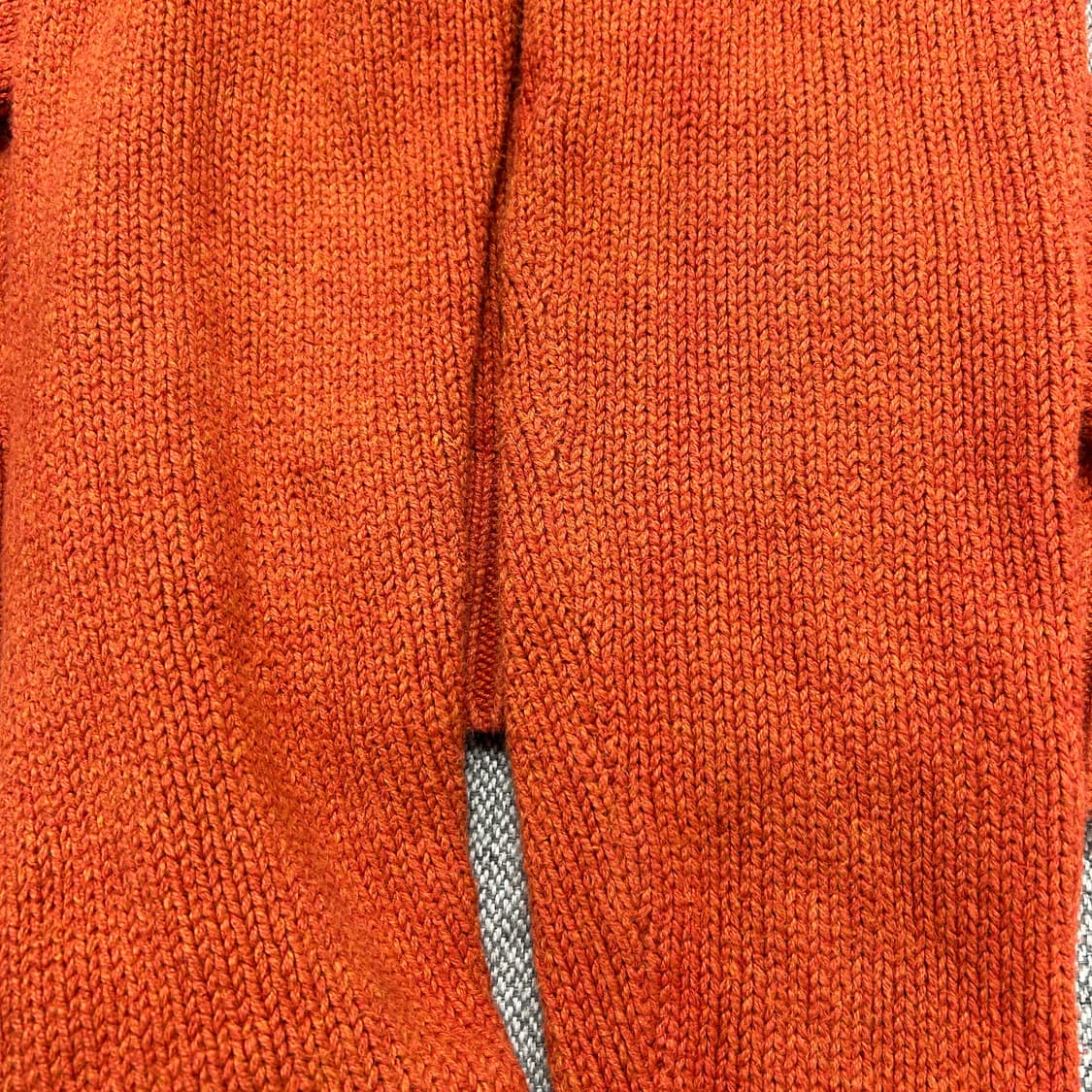 폴로 빈티지 코튼 오렌지 니트(S) 상품이미지6