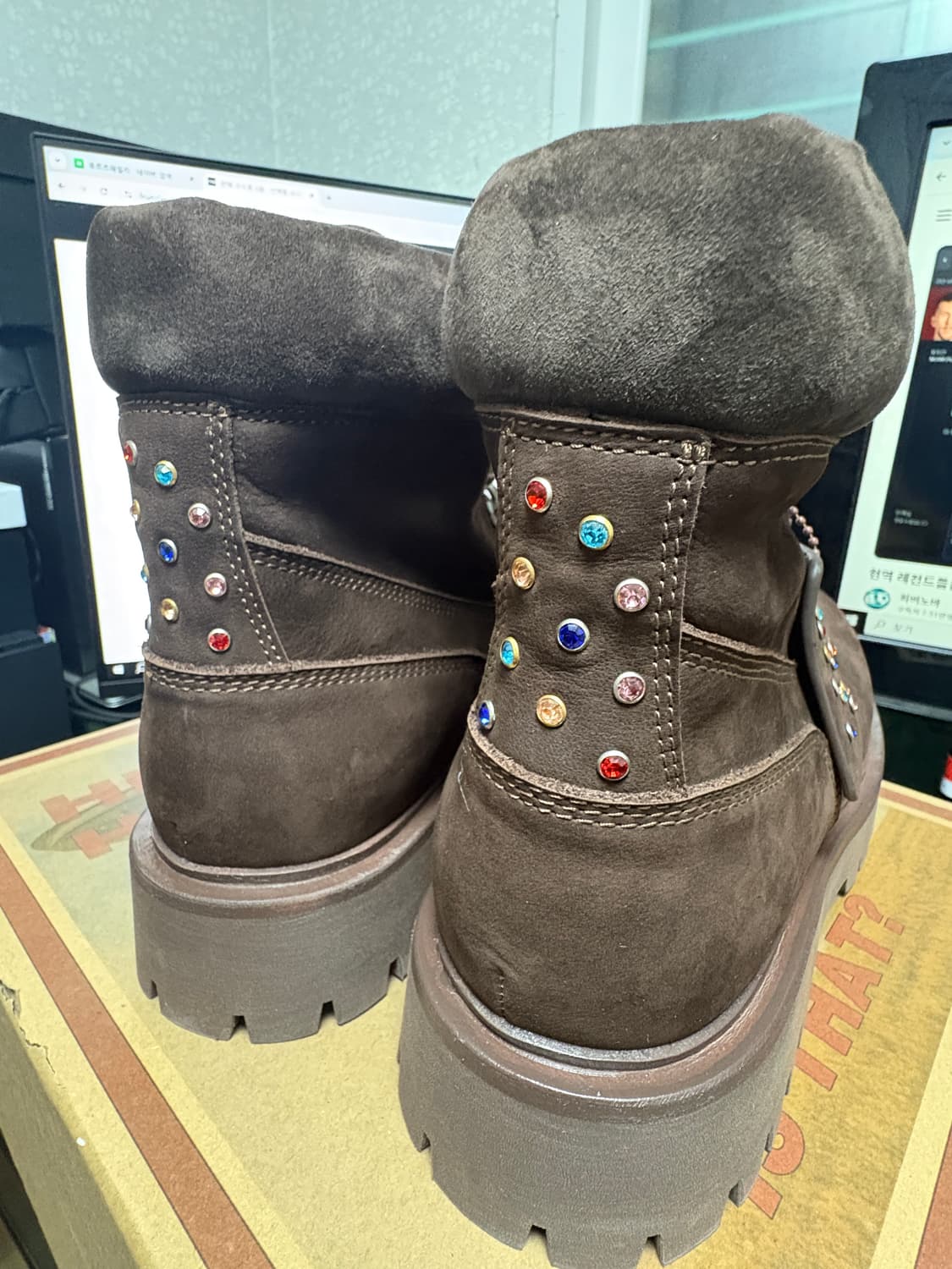 (새상품)킨치x마이네임이즈 피터 290 브라운 상품이미지3