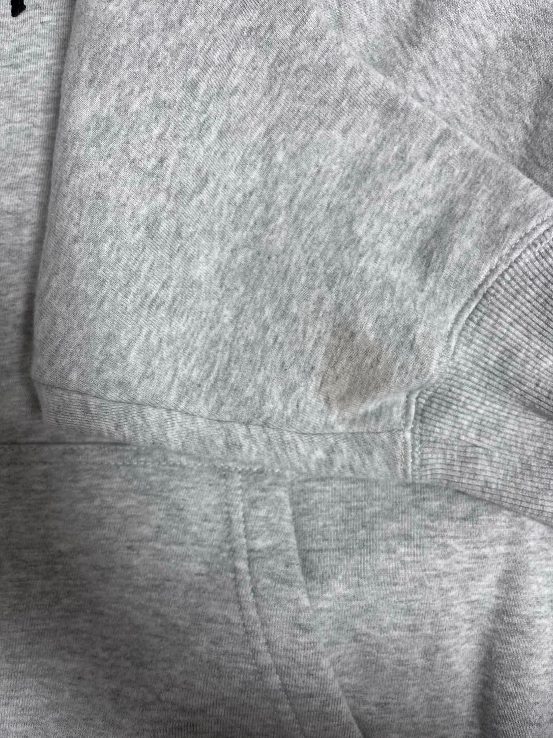 [m] 스투시 자수 기모 후드티 그레이 상품이미지4