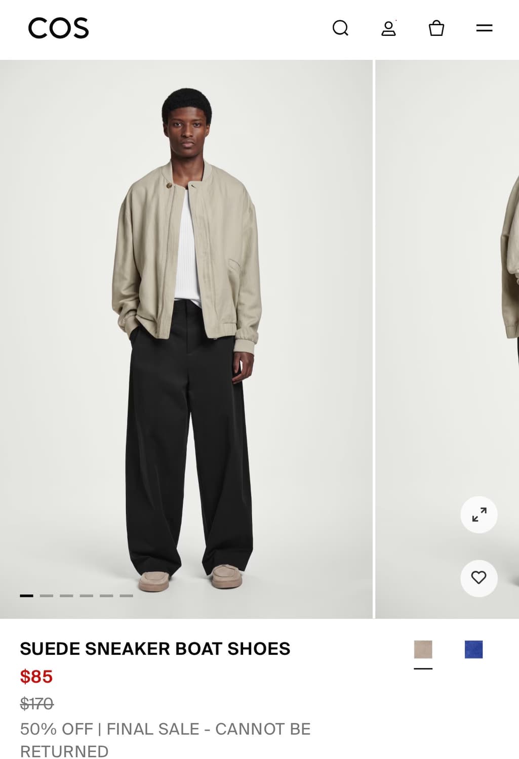 cos 코스 린넨자켓 small 상품이미지1