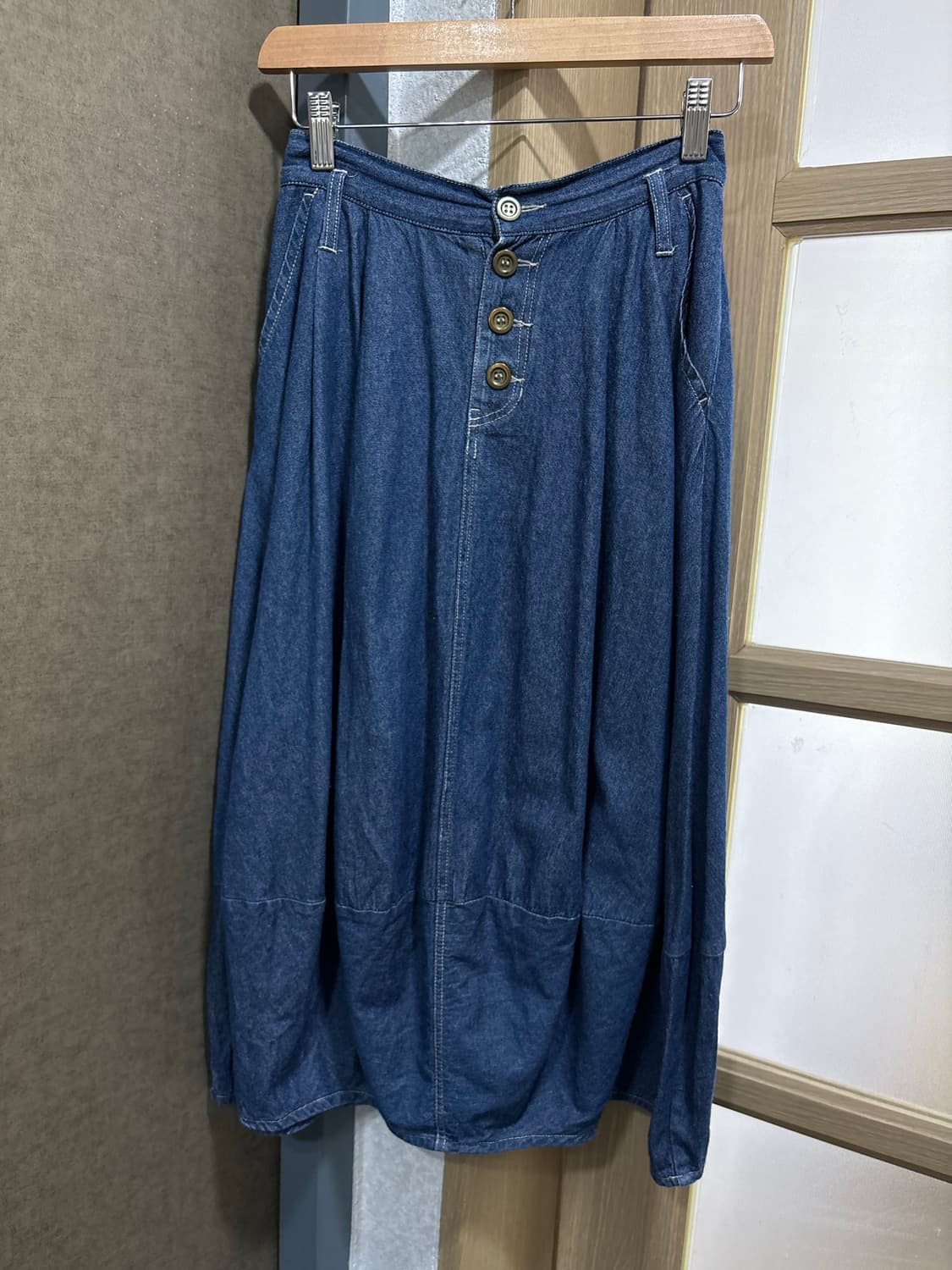 데님 벌룬핏 롱 스커트 상품이미지10