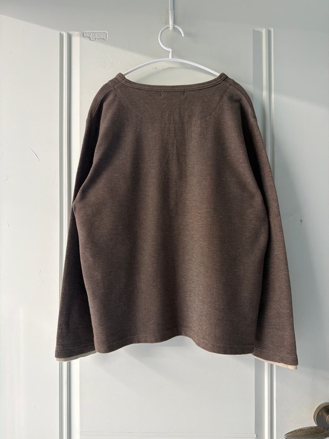 일본빈티지 브라운 레이어드 헨리넥 티셔츠 상품이미지8