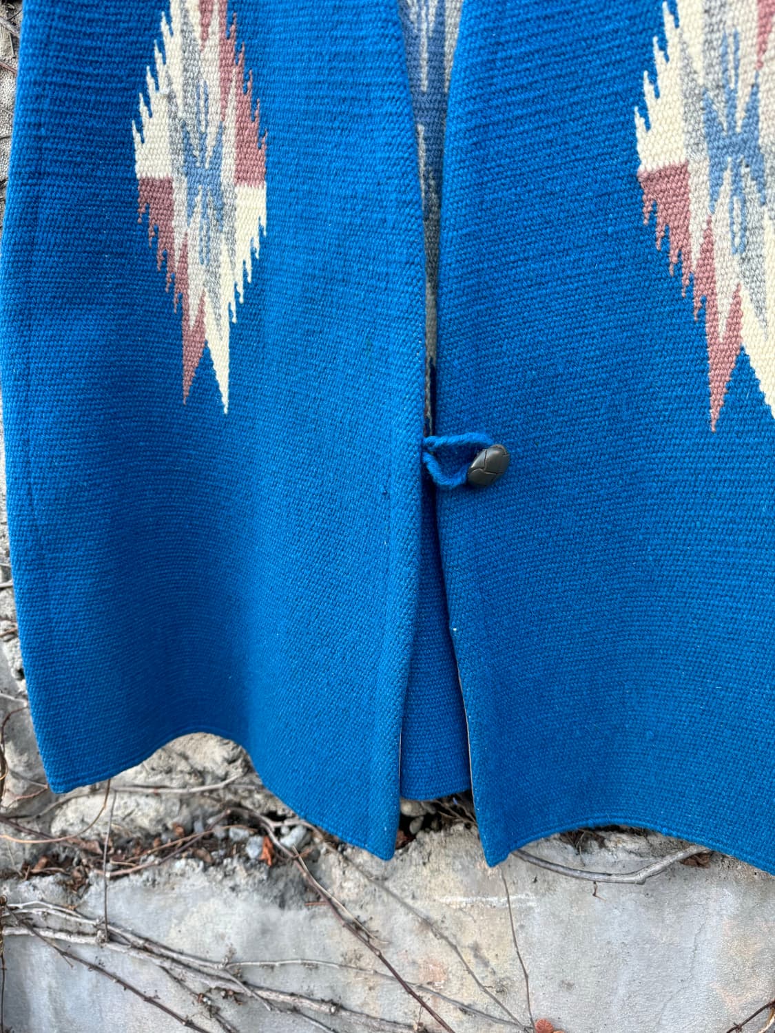 오르테가 핸드 우븐 울 옆트임 네이티브 웨스턴 치마요 베스트 조끼 망토 상품이미지5