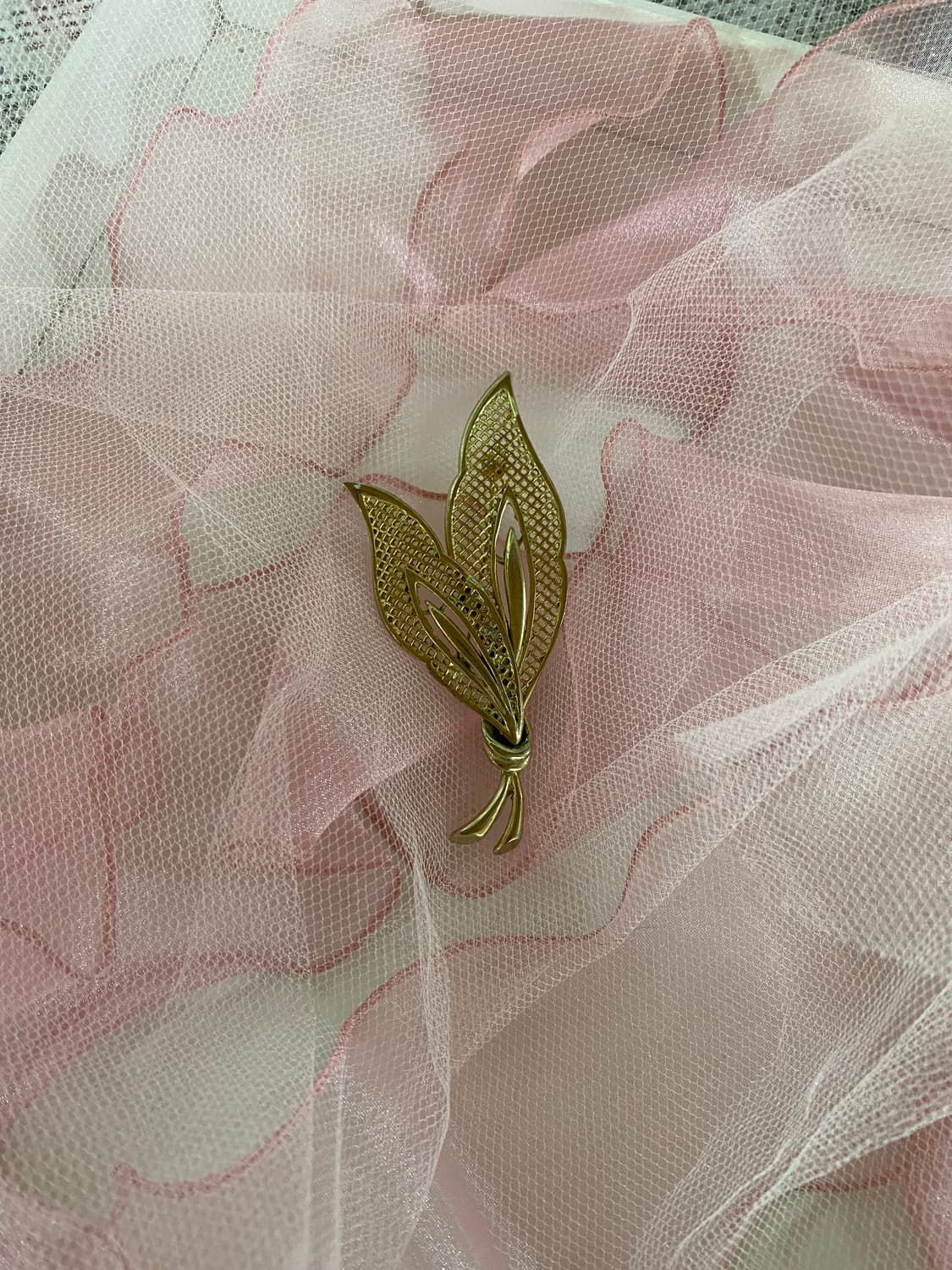 골드 리프 잎사귀 빈티지 브로치 상품이미지1